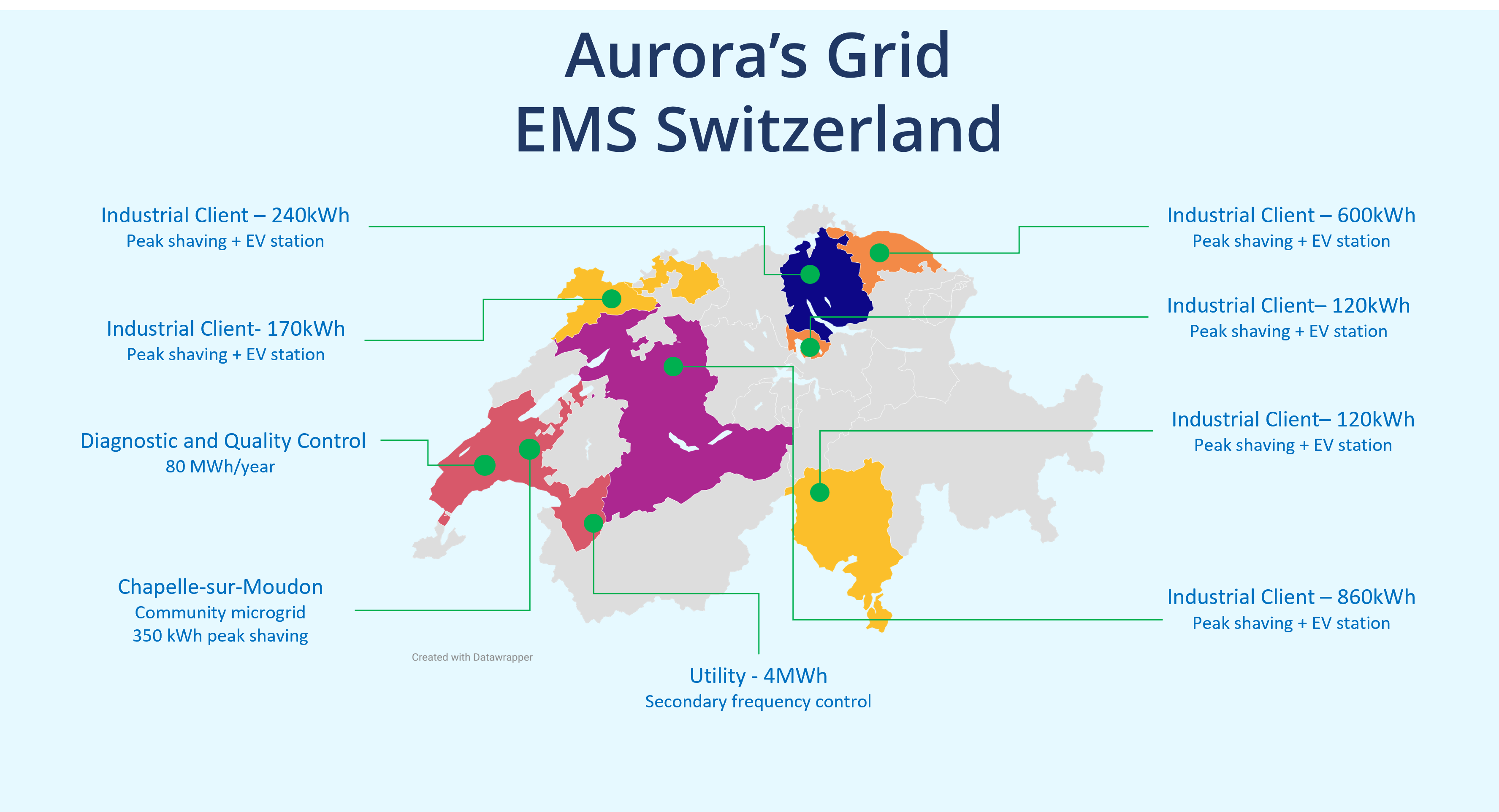 EMS Switzerland map